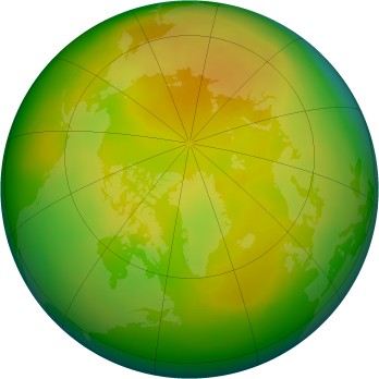 Arctic ozone map for 2006-05